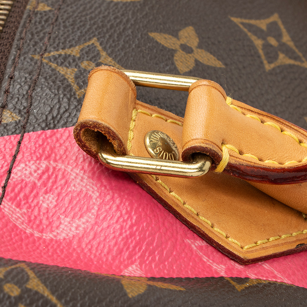 Louis Vuitton Monogram V Speedy 30 Satchel (SHF-19957)