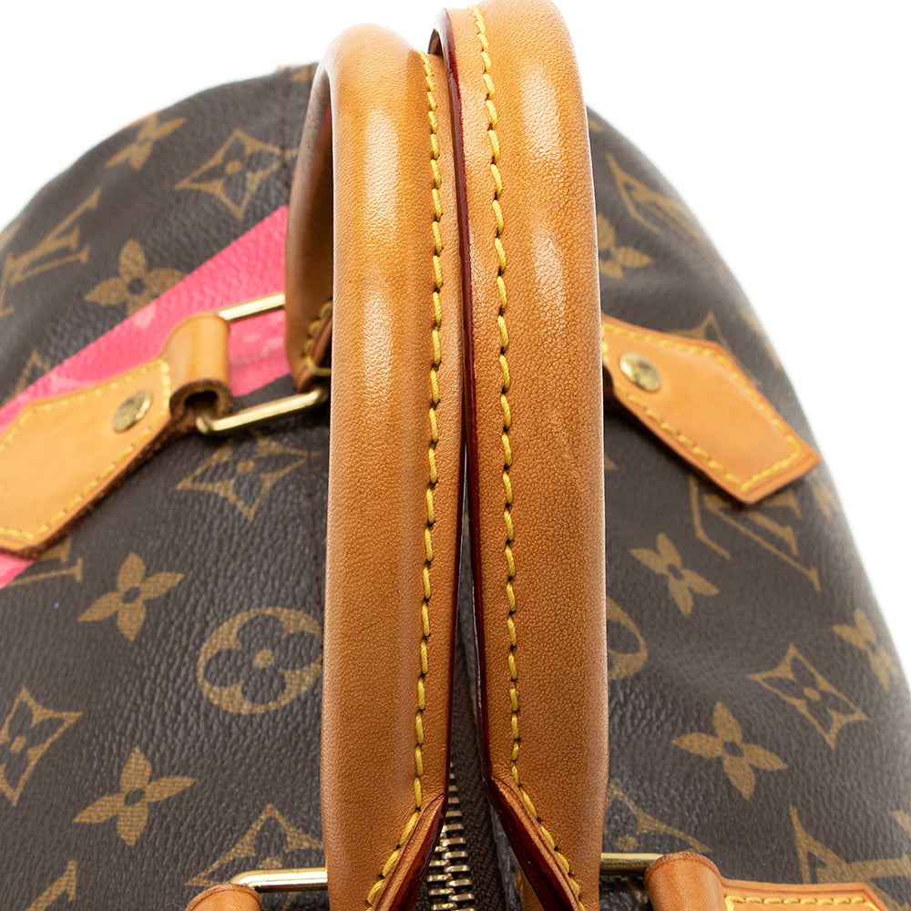 Louis Vuitton Monogram V Speedy 30 Satchel (SHF-19957)