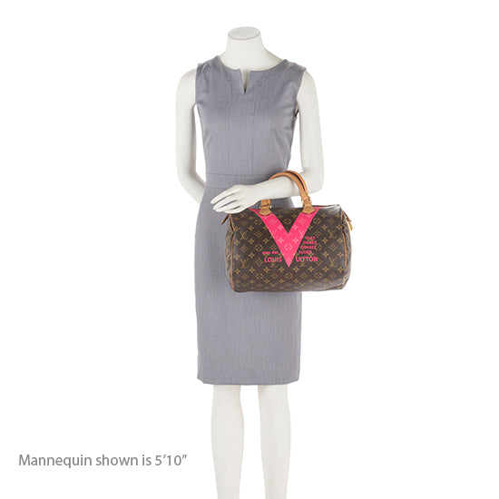 Louis Vuitton Monogram V Speedy 30 Satchel (SHF-19957)