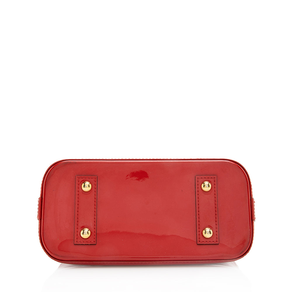 Louis Vuitton Monogram Vernis Alma BB Satchel (SHF-19150)