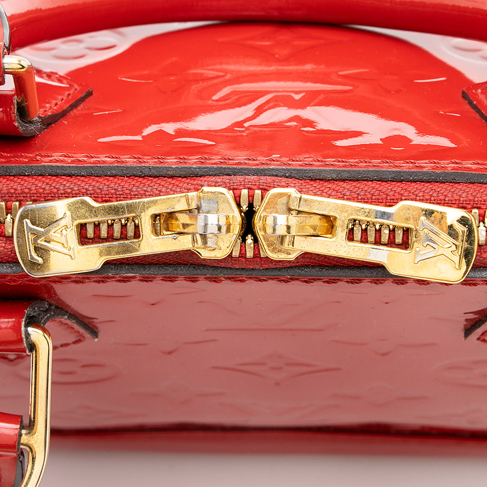 Louis Vuitton Monogram Vernis Alma BB Satchel (SHF-19150)