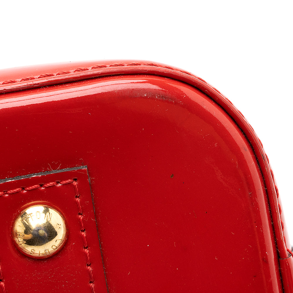 Louis Vuitton Monogram Vernis Alma BB Satchel (SHF-19150)