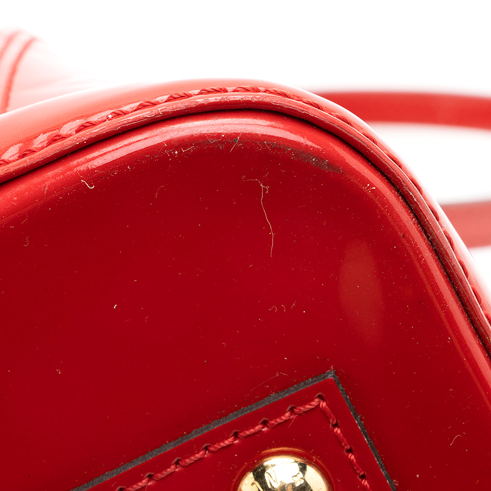 Louis Vuitton Monogram Vernis Alma BB Satchel (SHF-19150)