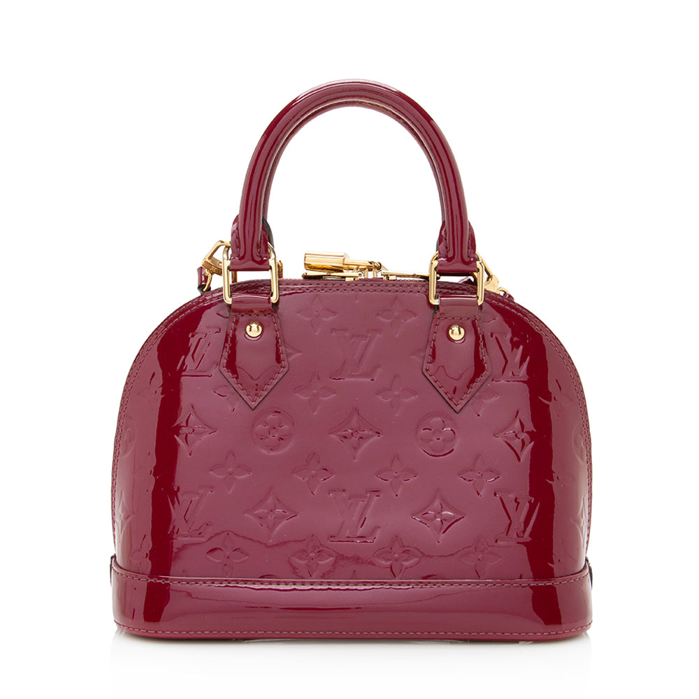 Louis Vuitton Monogram Vernis Alma BB Satchel (SHF-20801)