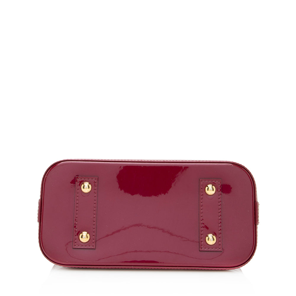 Louis Vuitton Monogram Vernis Alma BB Satchel (SHF-20801)