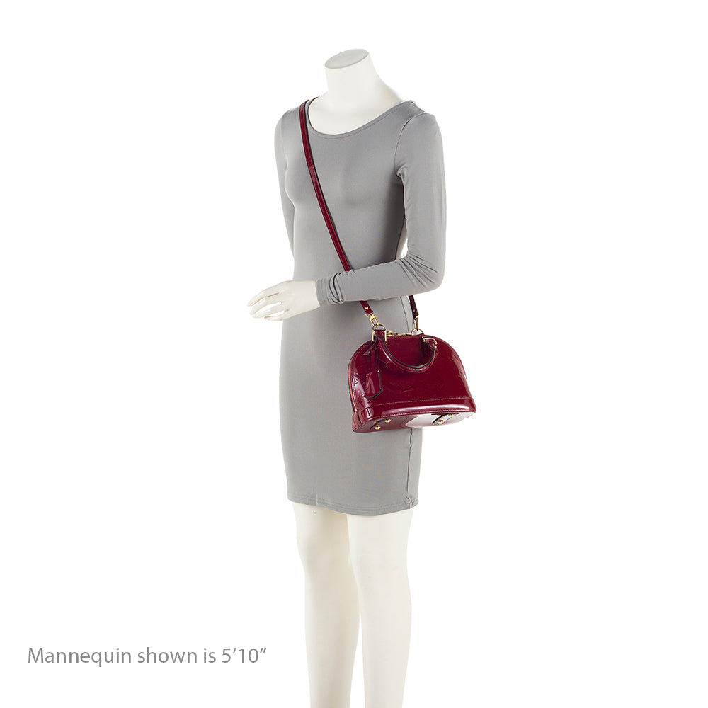 Louis Vuitton Monogram Vernis Alma BB Satchel (SHF-20801)