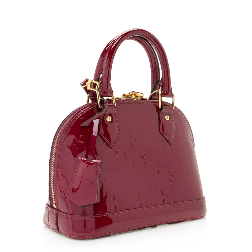 Louis Vuitton Monogram Vernis Alma BB Satchel (SHF-20801)