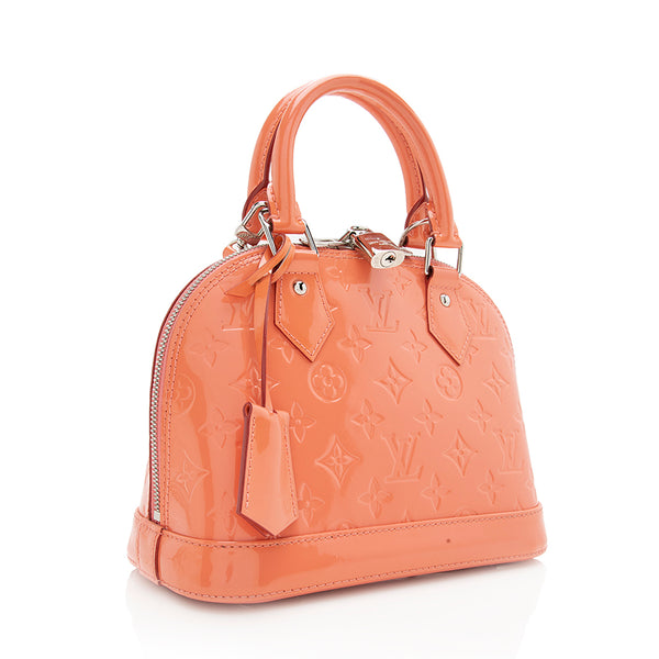 Louis Vuitton Monogram Vernis Alma BB - Orange Handle Bags