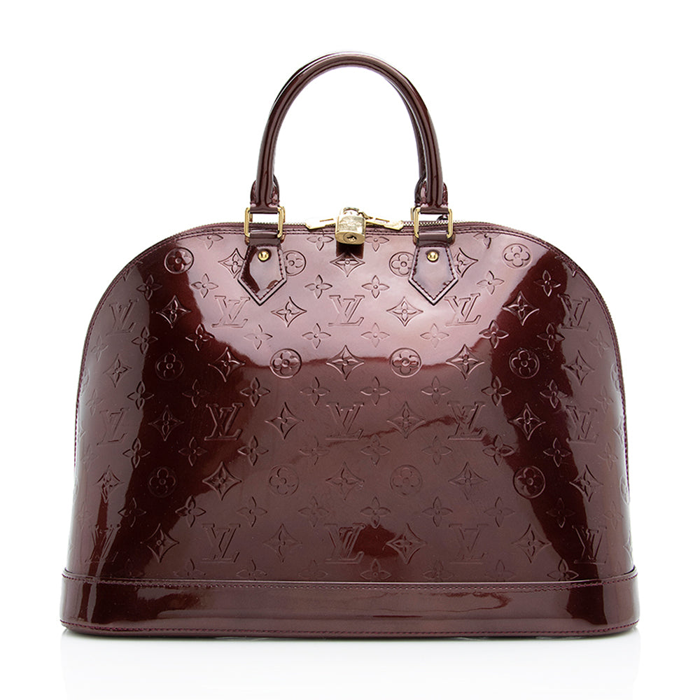 Louis Vuitton Monogram Vernis Alma GM Satchel (SHF-18916)