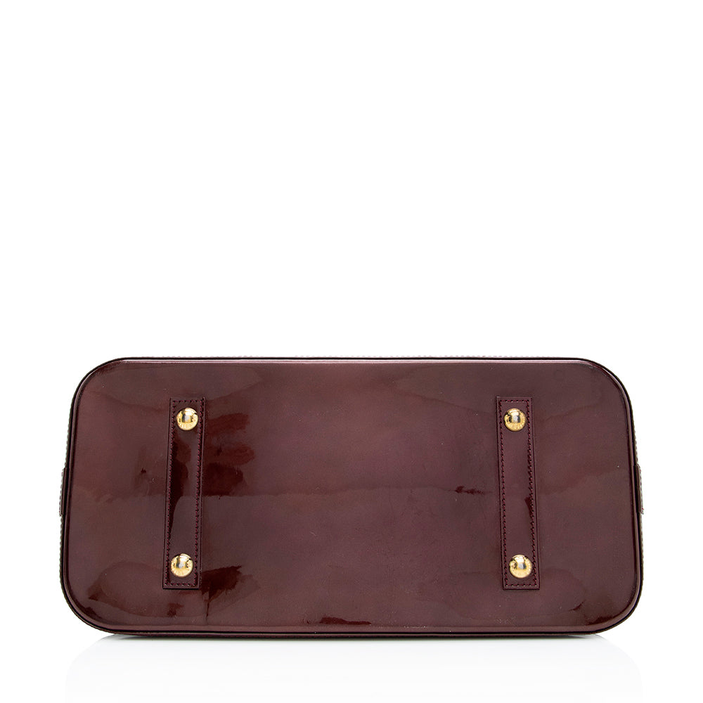 Louis Vuitton Monogram Vernis Alma GM Satchel (SHF-18916)