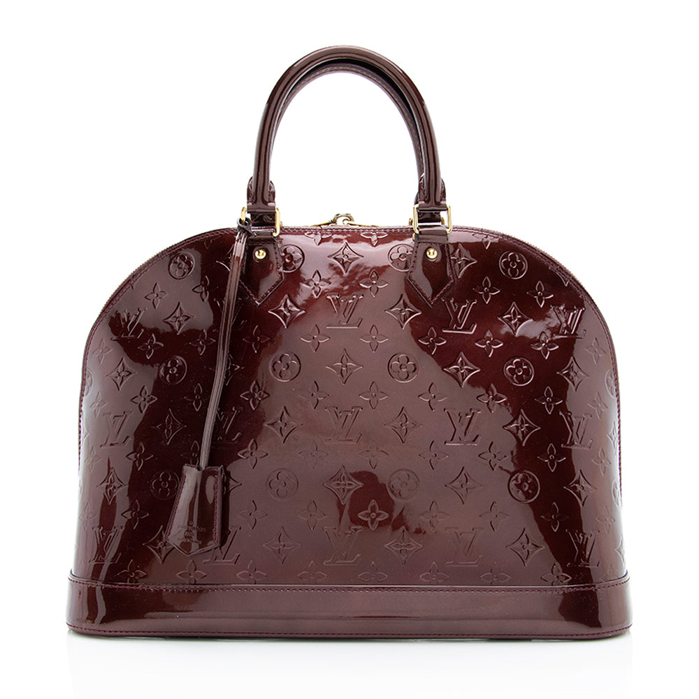 Louis Vuitton Monogram Vernis Alma GM Satchel (SHF-18916)