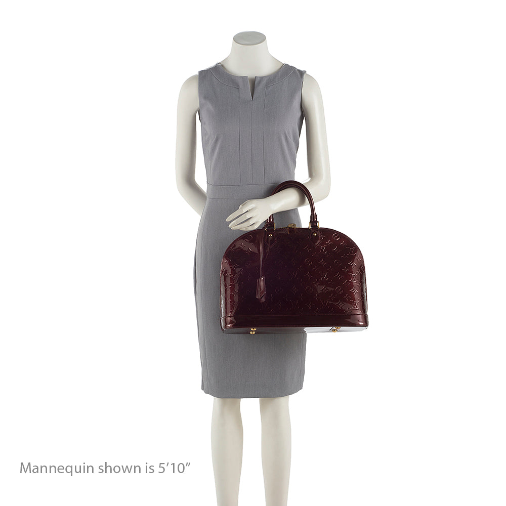 Louis Vuitton Monogram Vernis Alma GM Satchel (SHF-18916)