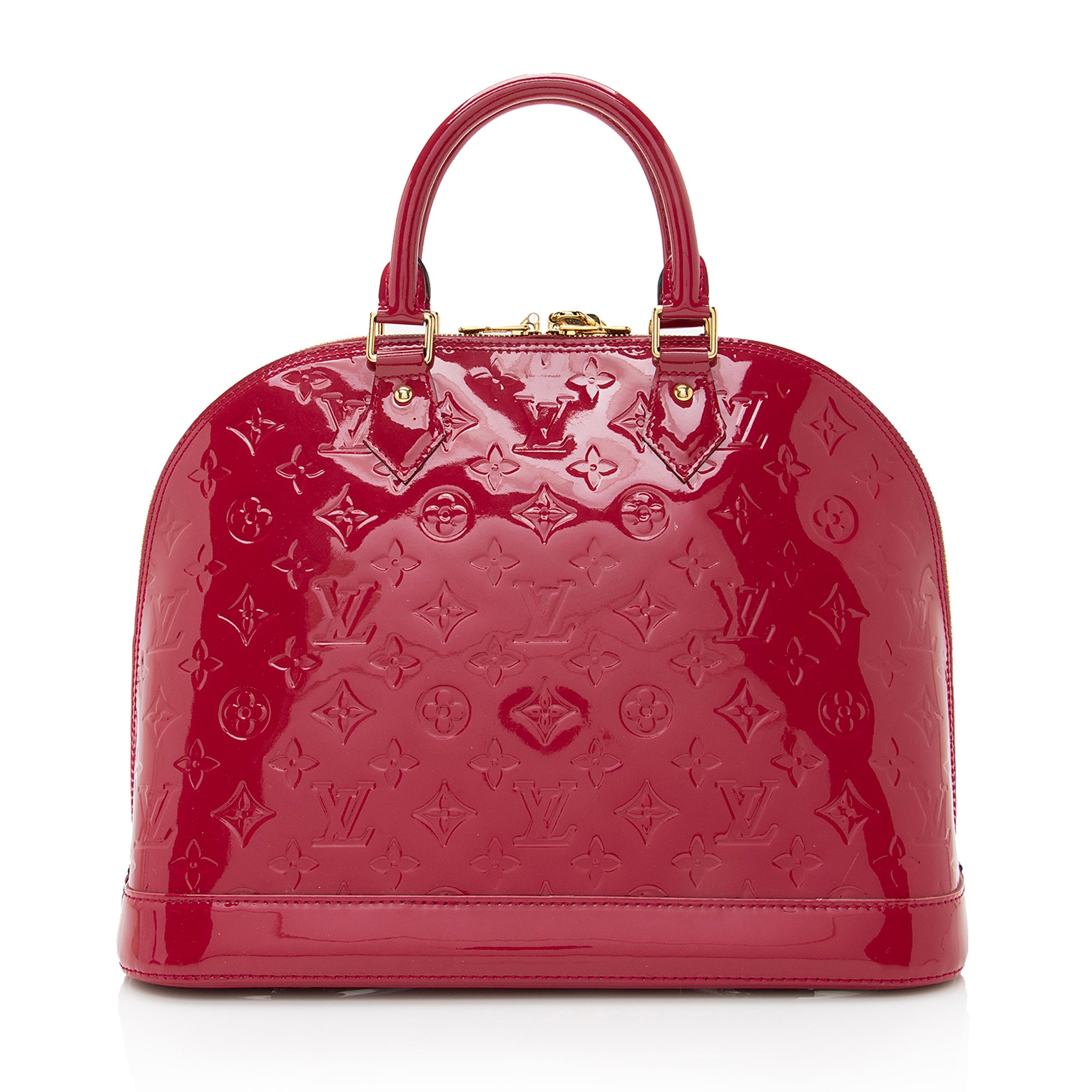 Louis Vuitton Monogram Vernis Alma MM Satchel (SHF-22630)