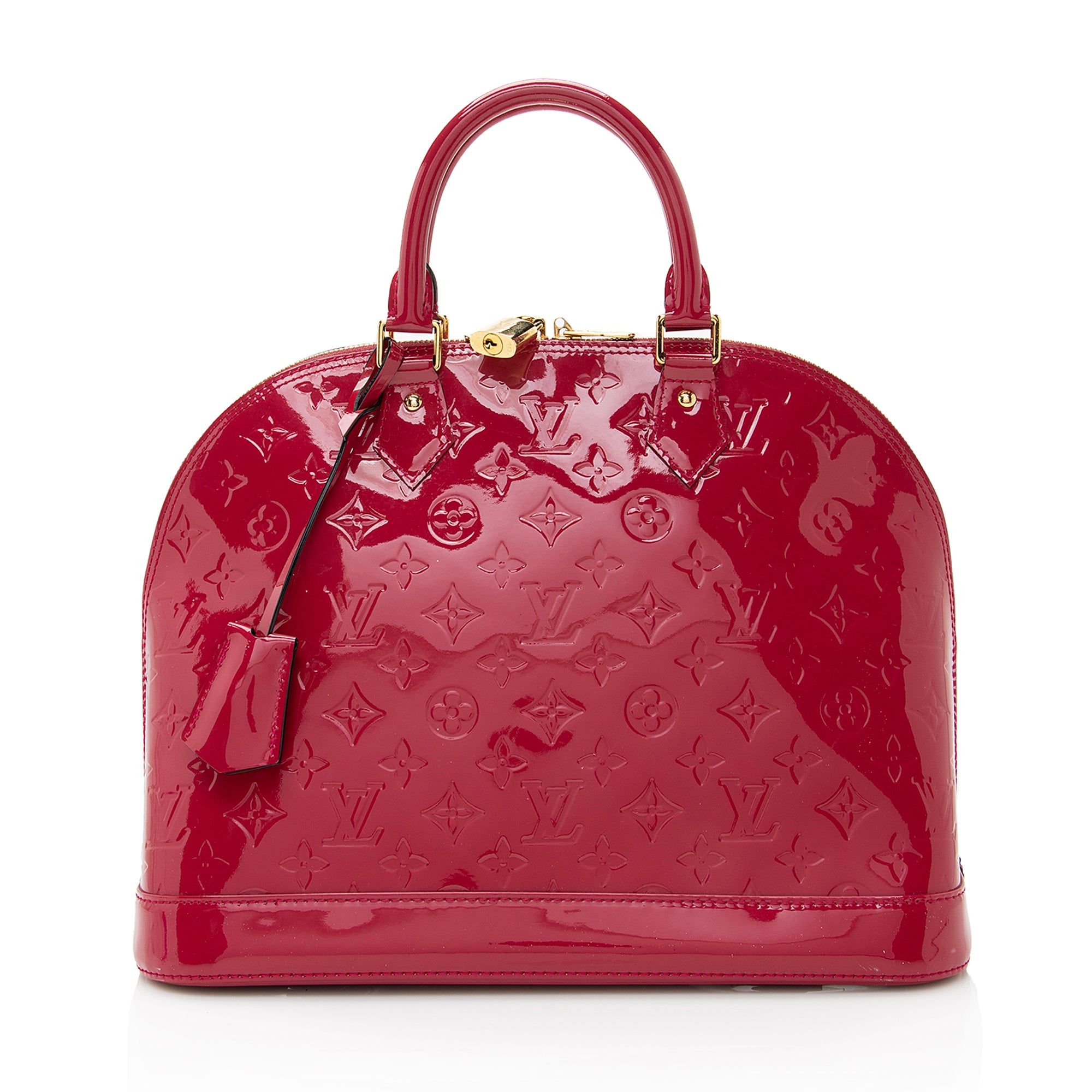 Louis Vuitton Monogram Vernis Alma MM Satchel (SHF-22630)