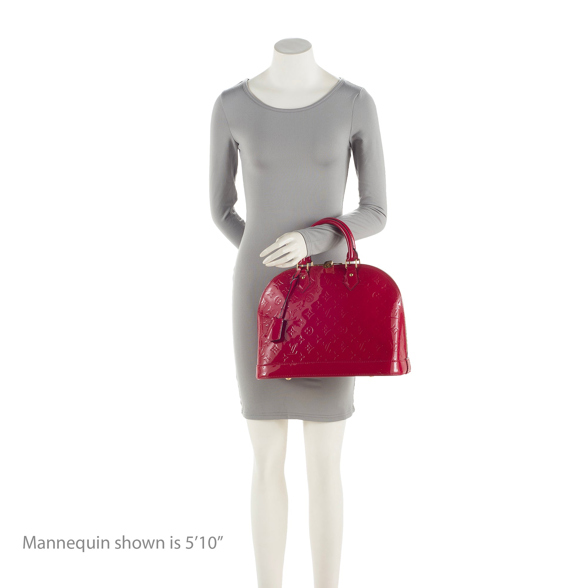 Louis Vuitton Monogram Vernis Alma MM Satchel (SHF-22630)