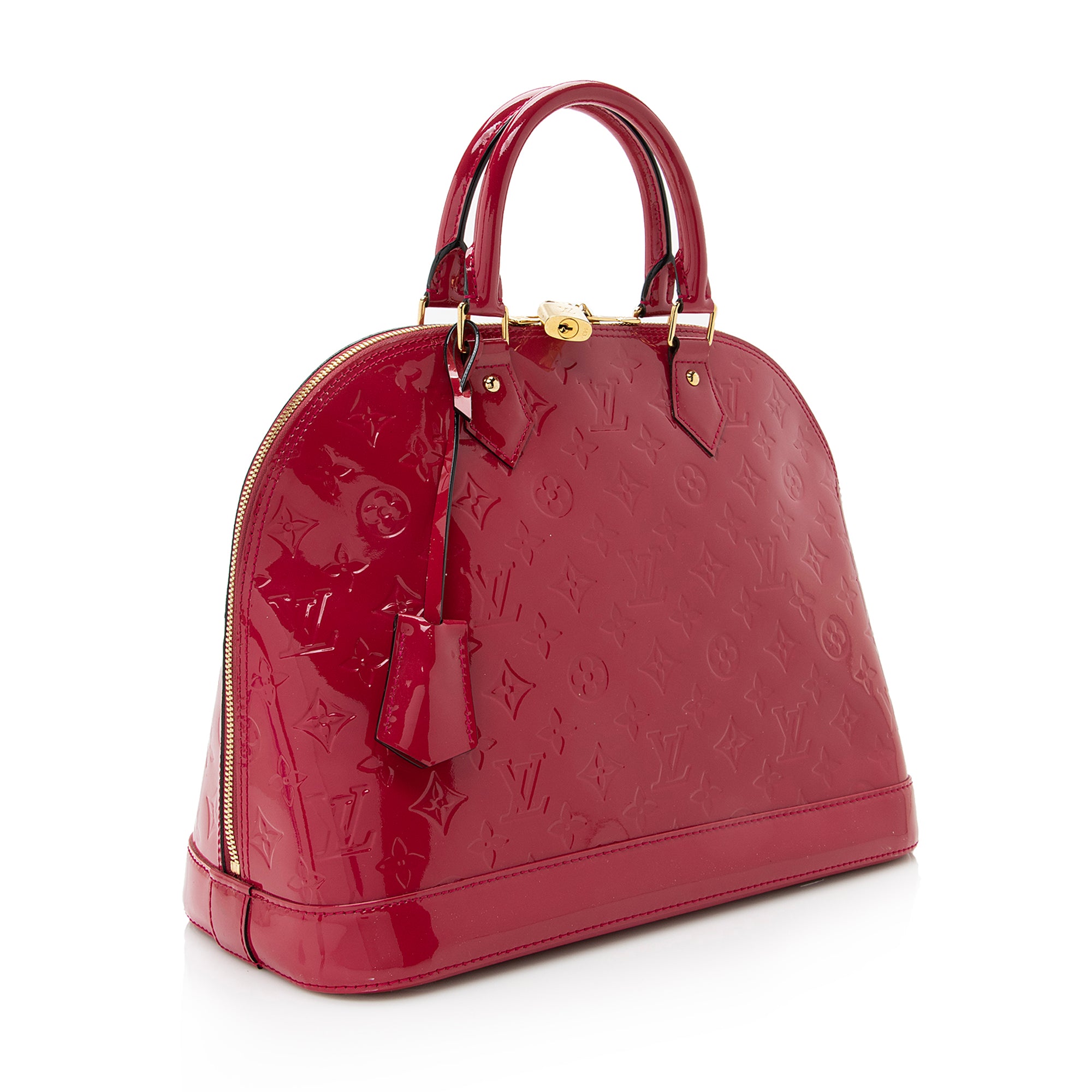 Louis Vuitton Monogram Vernis Alma MM Satchel (SHF-22630)