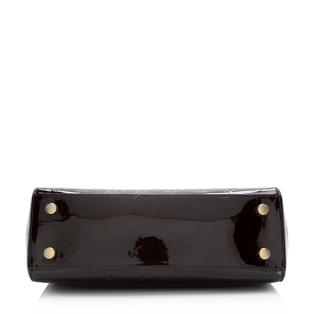 Louis Vuitton Monogram Vernis Brea MM Satchel (SHF-21484)