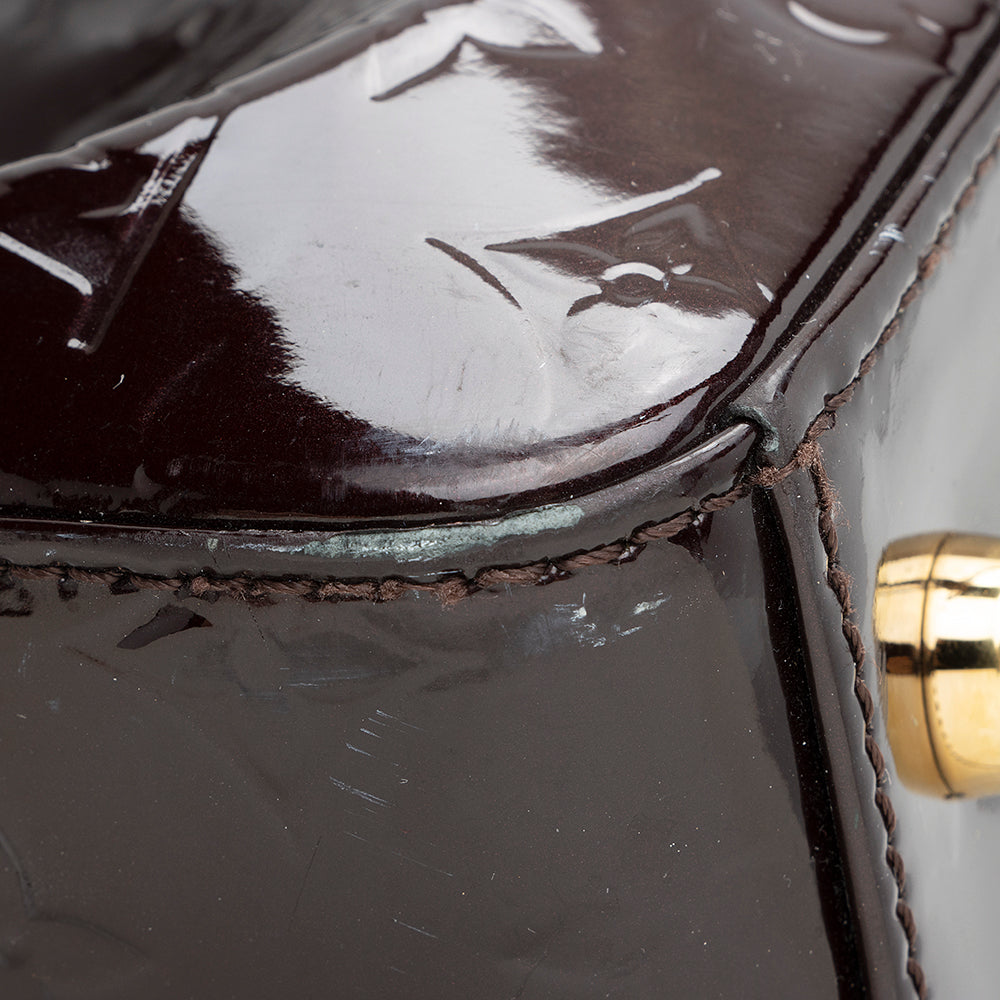 Louis Vuitton Monogram Vernis Brea MM Satchel (SHF-21484)