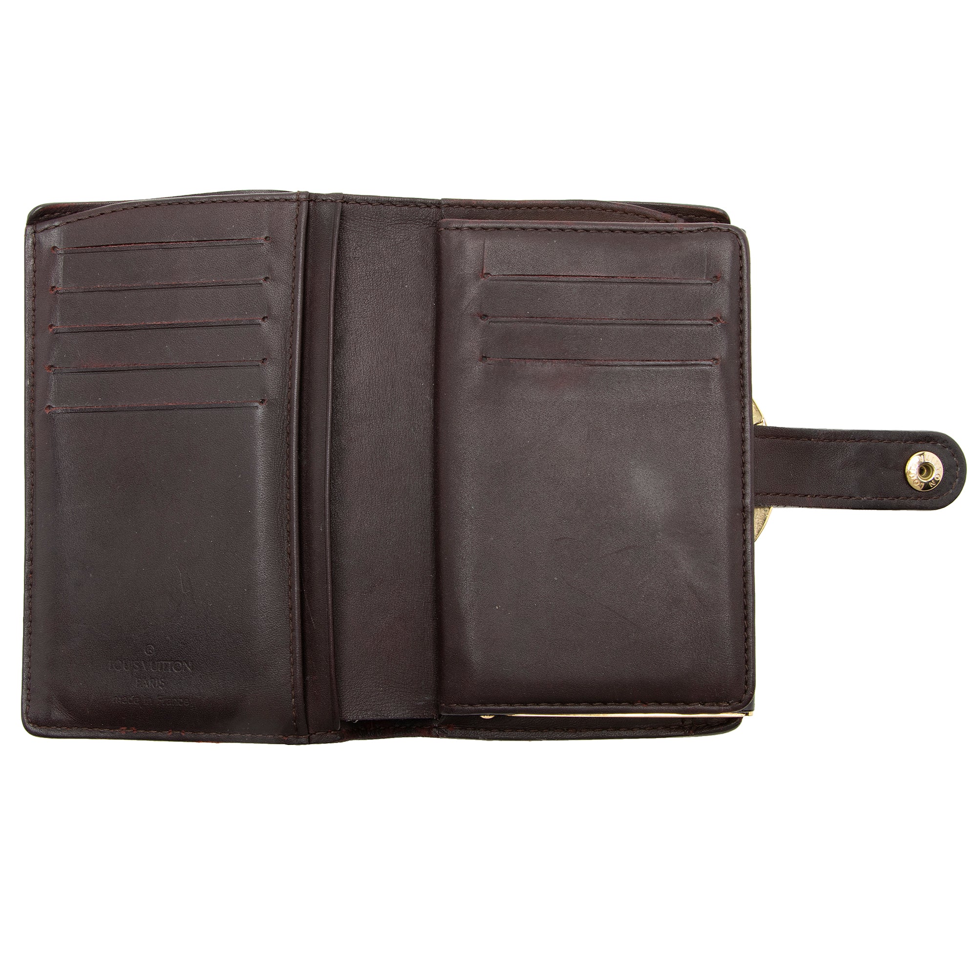 Louis Vuitton Monogram Vernis French Purse Wallet (SHF-22234)