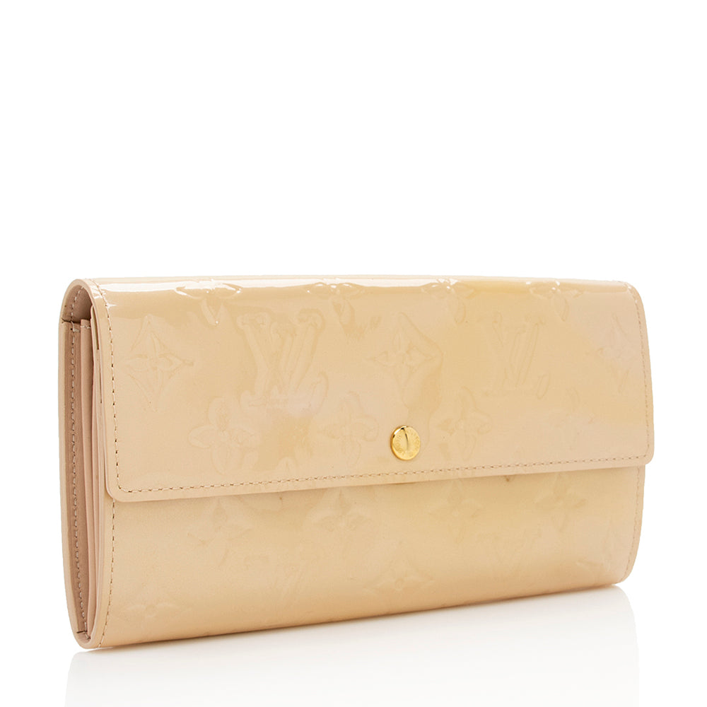 Louis Vuitton Monogram Vernis Sarah Wallet (SHF-15137)