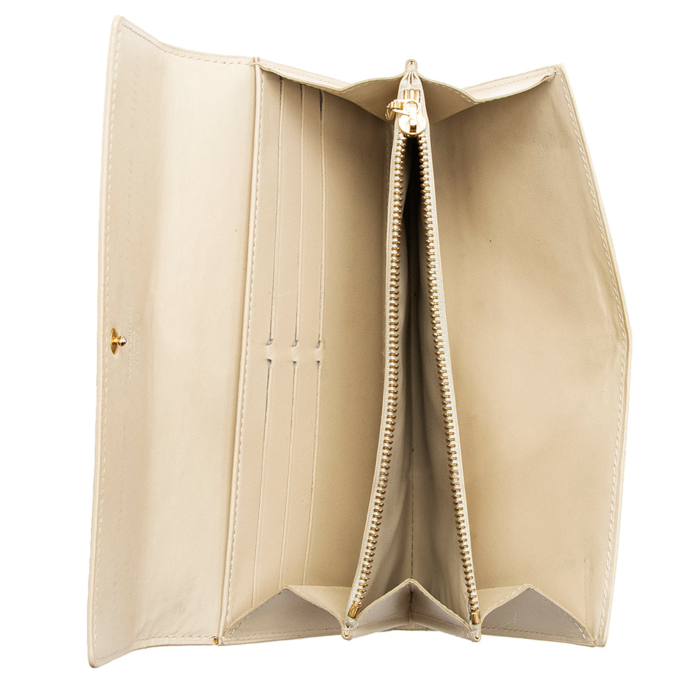 Louis Vuitton Monogram Vernis Sarah Wallet (SHF-20427)