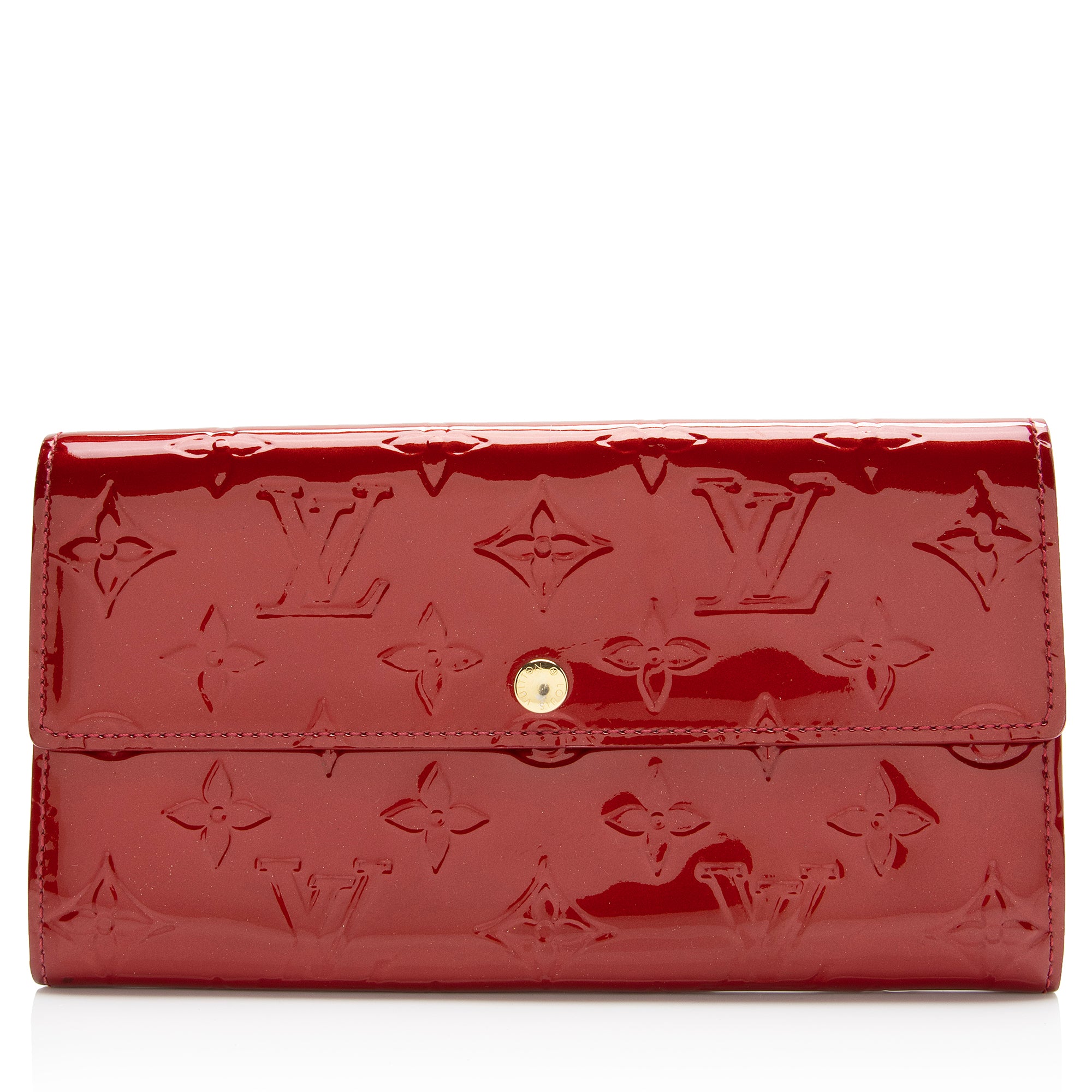 Louis Vuitton Monogram Vernis Sarah Wallet (SHF-23901)
