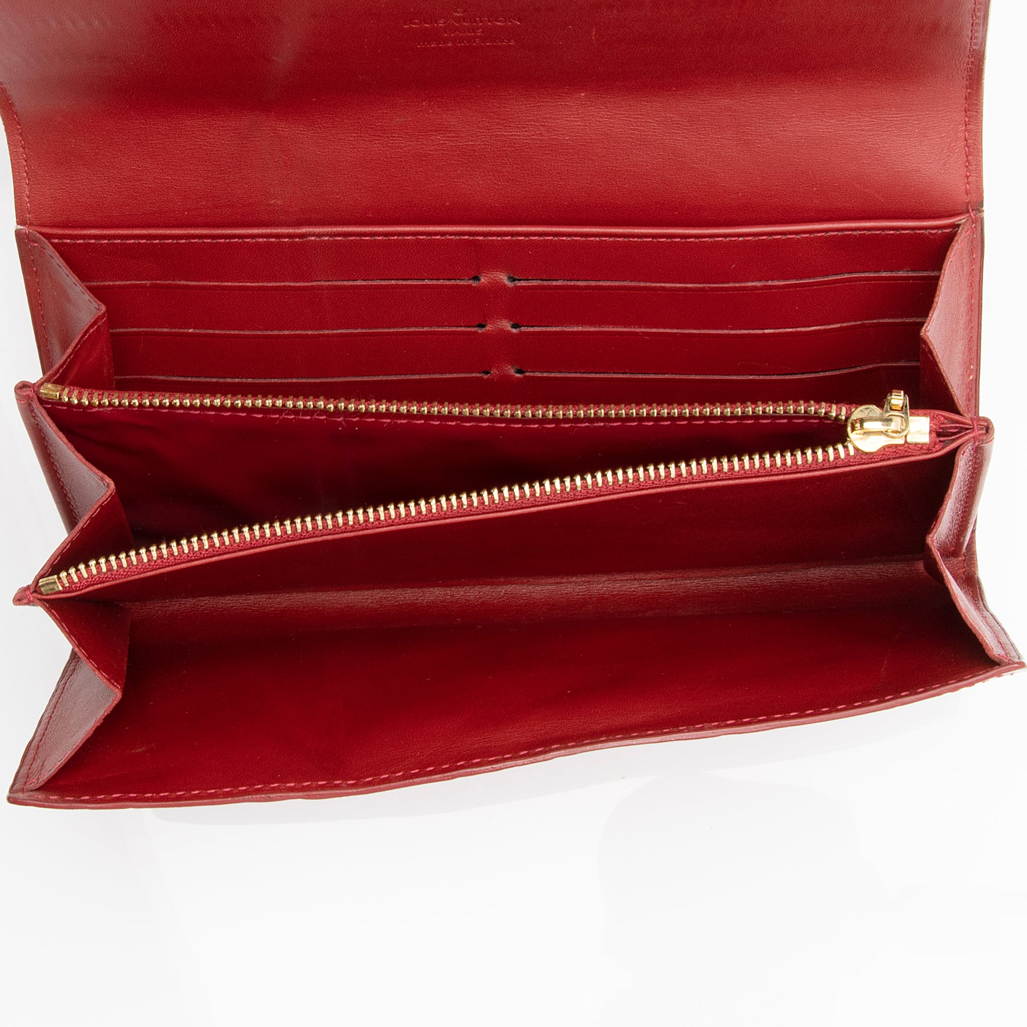 Louis Vuitton Monogram Vernis Sarah Wallet (SHF-23901)