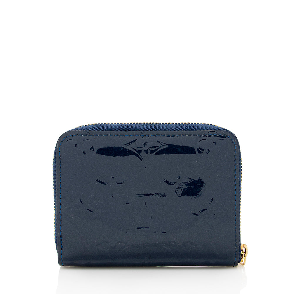 Louis Vuitton Monogram Vernis Zippy Coin Purse (SHF-18544)