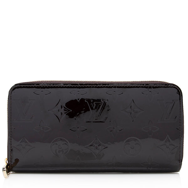 LOUIS VUITTON Zippy Wallet MONOGRAM VERNIS Cowhide Bordeaux M90416 11 × 20  × 3