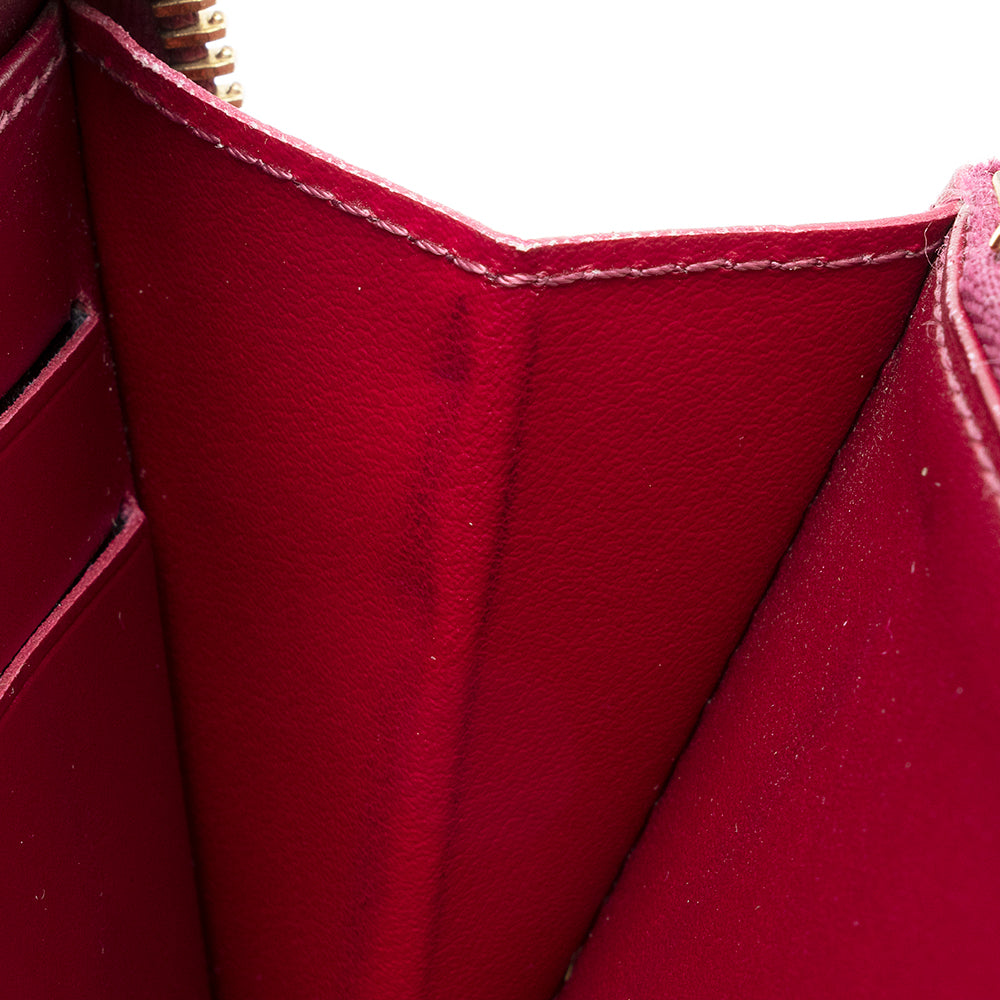 Louis Vuitton Monogram Vernis Zippy Wallet (SHF-22083)