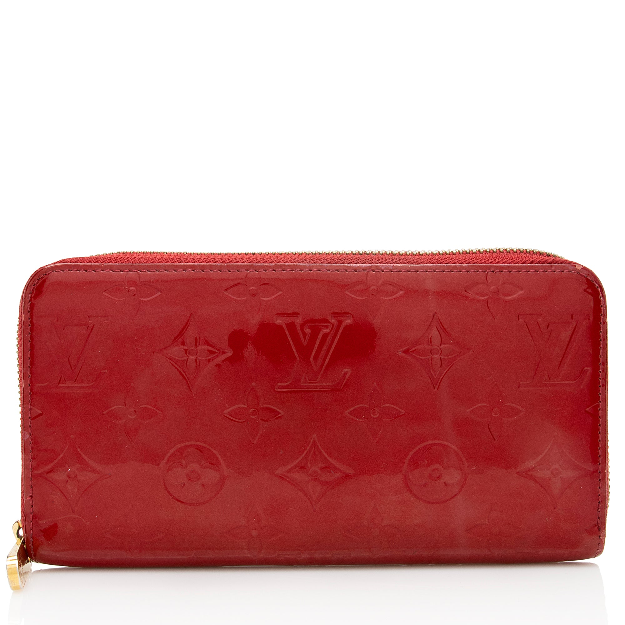 Louis Vuitton Monogram Vernis Zippy Wallet (SHF-22209)