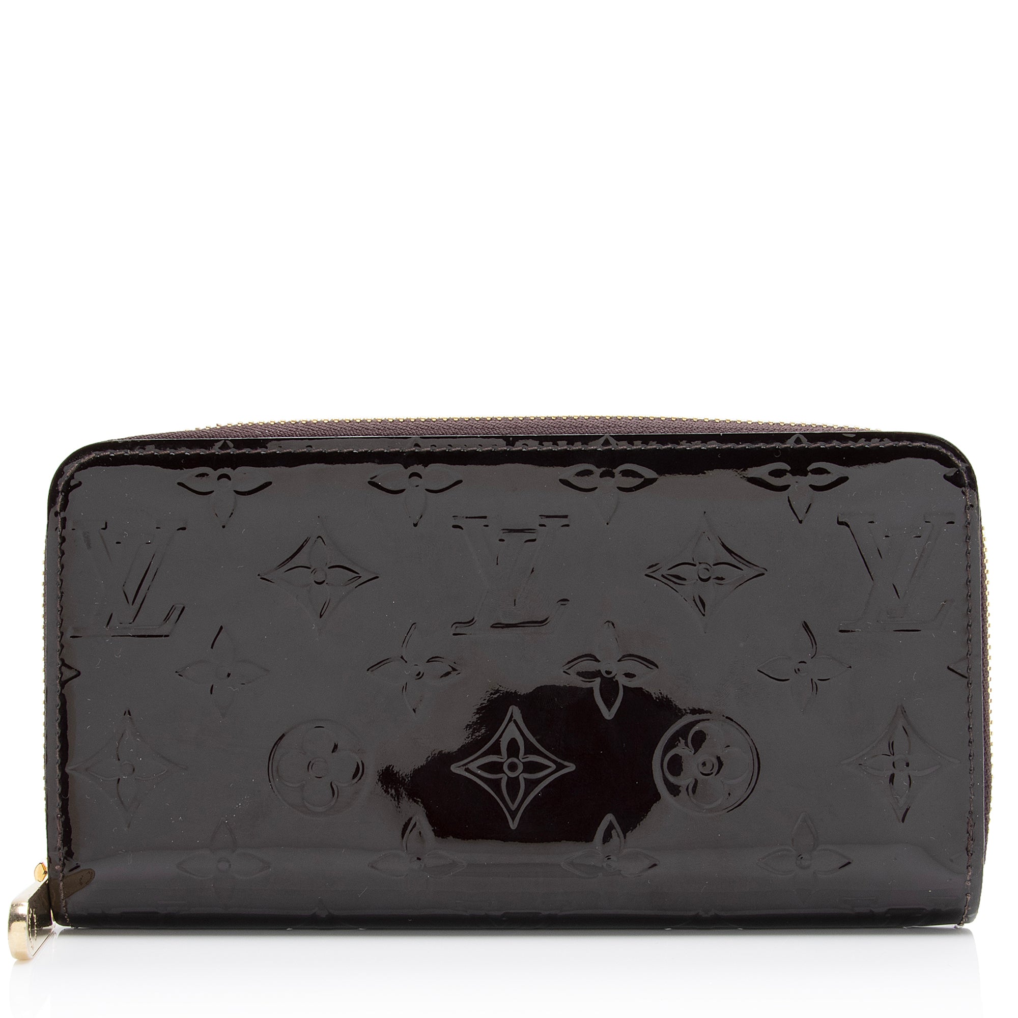 Louis Vuitton Monogram Vernis Zippy Wallet (SHF-23541)