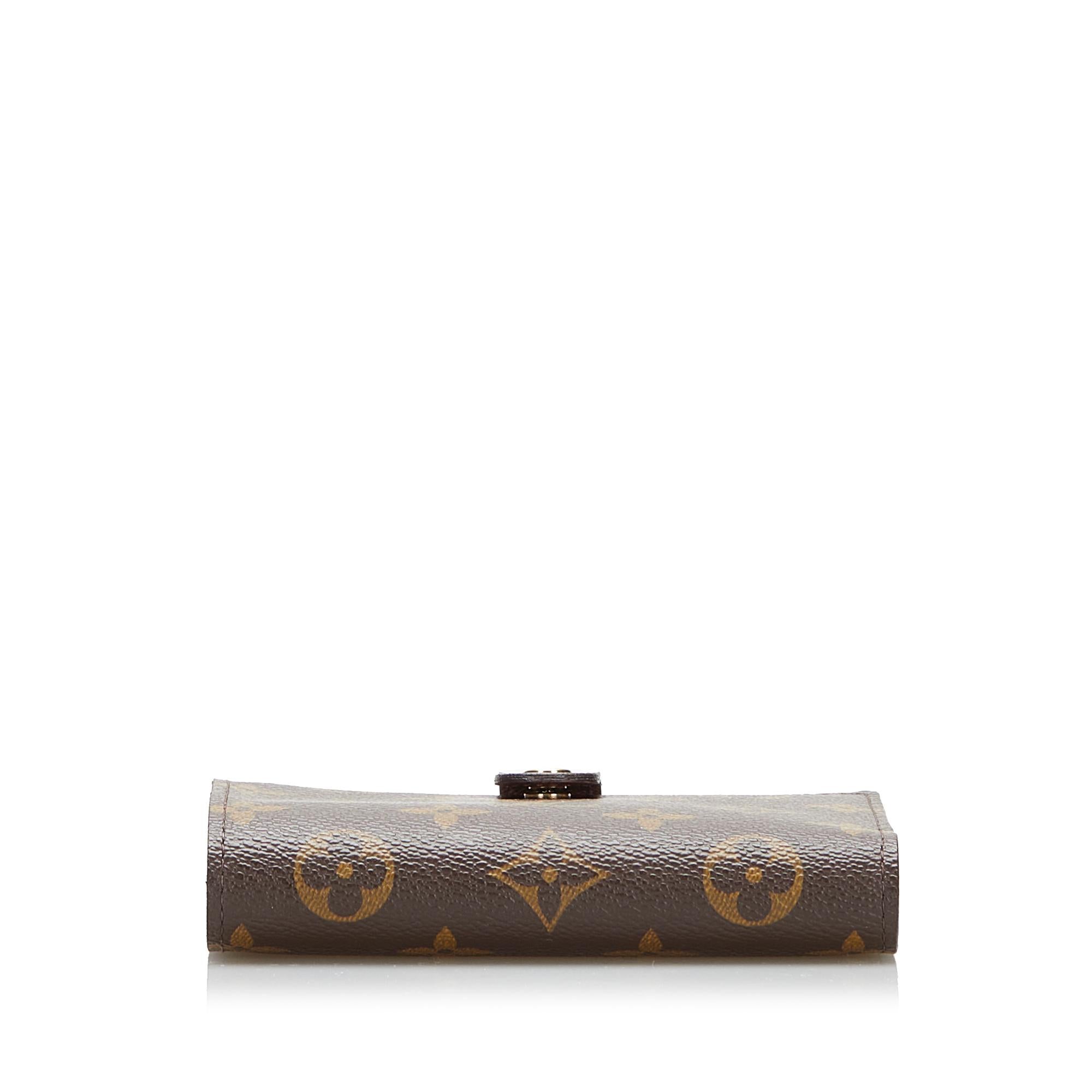 Louis Vuitton Monogram Viennois Wallet (SHG-63oUIC)
