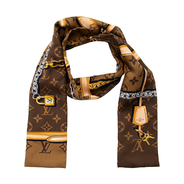 Louis Vuitton, Brown Confidential Bandeau Scarf/wrap