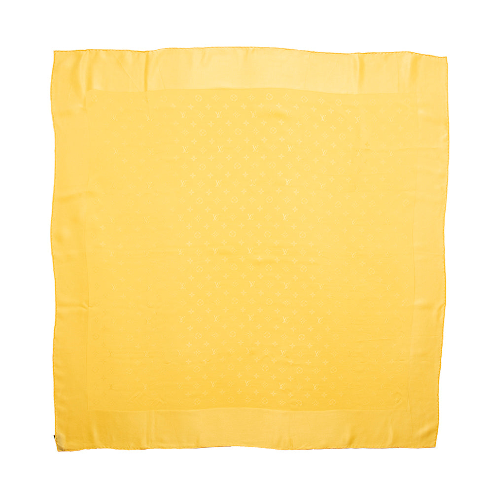 Louis Vuitton Silk Monogram Monaco 90cm Scarf (SHF-20647)
