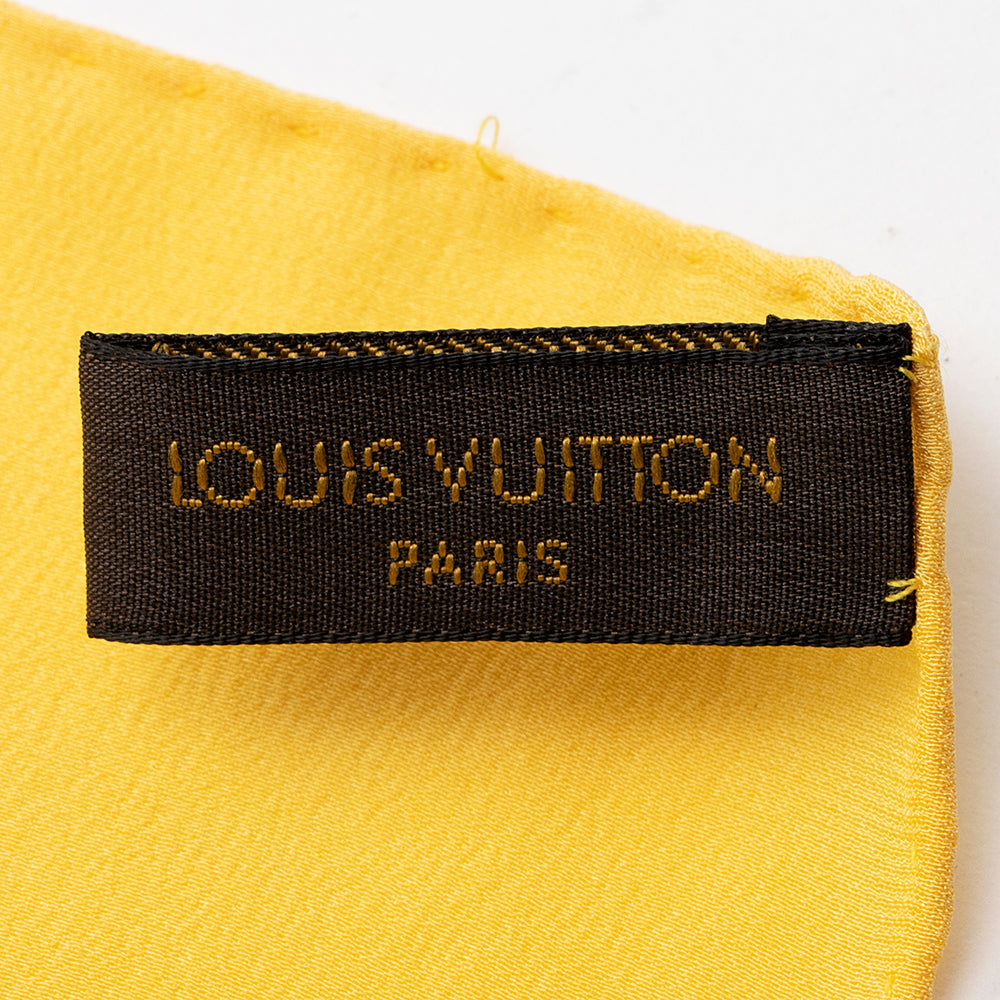 Louis Vuitton Silk Monogram Monaco 90cm Scarf (SHF-20647)