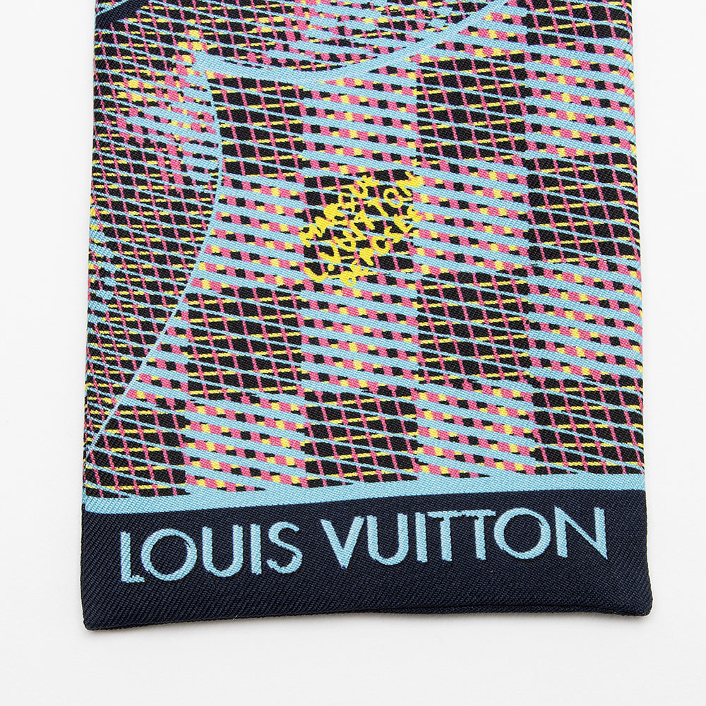 Louis Vuitton Silk Monogram Pop Bandeau Scarf (SHF-22136)