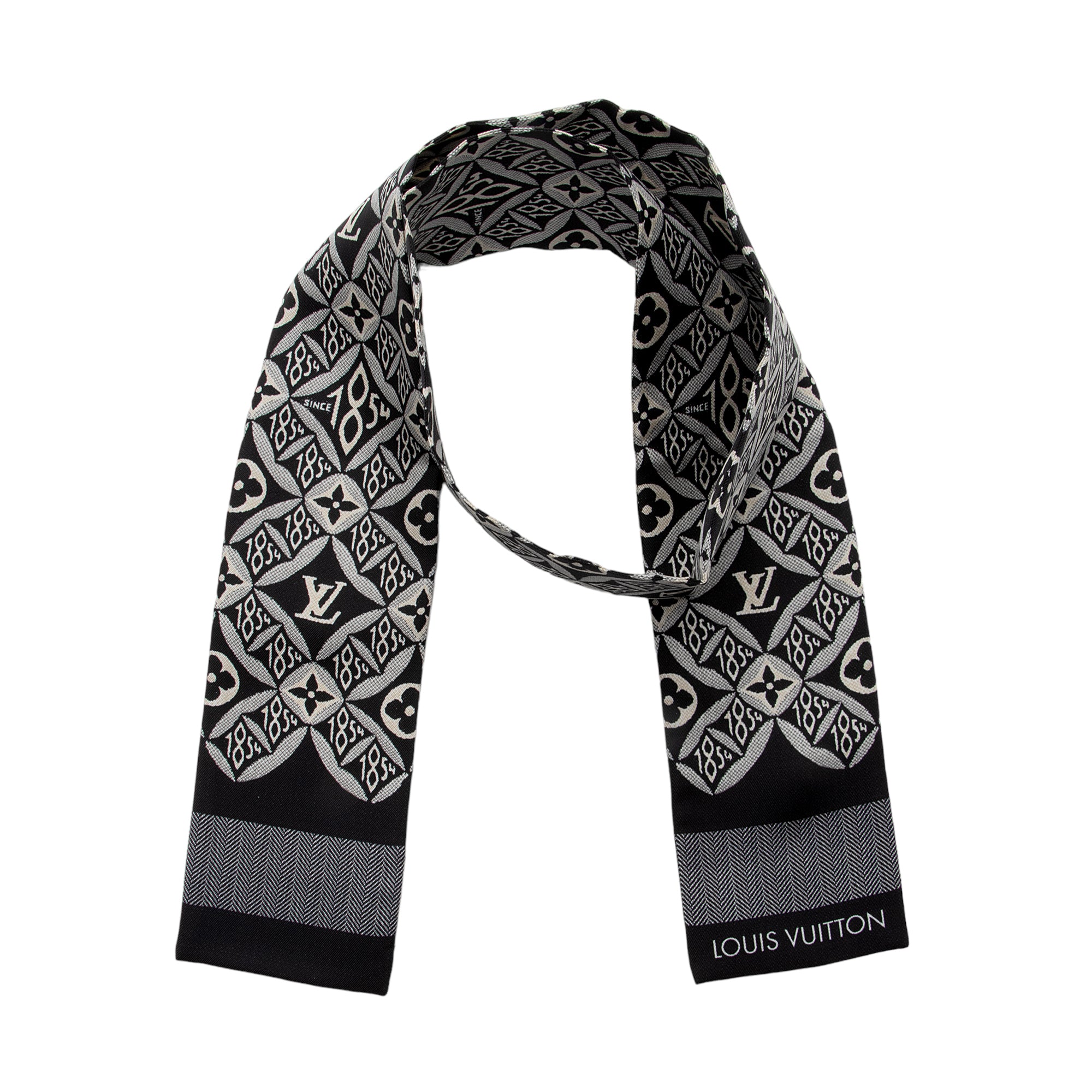 Louis Vuitton Silk Since 1854 LV Bandeau Scarf (SHF-Ics5rg)