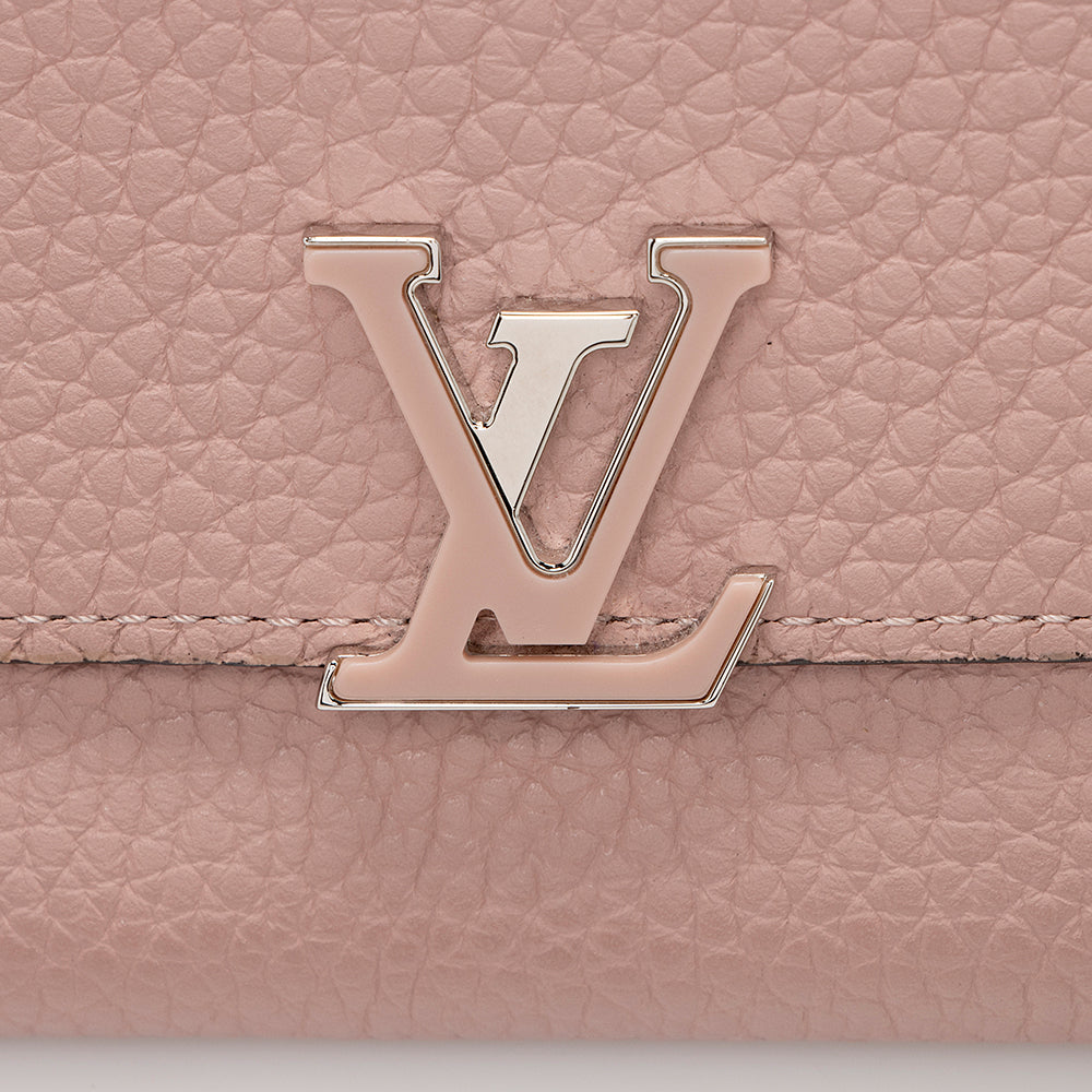 Louis Vuitton Taurillon Capucines Compact Wallet (SHF-16122)