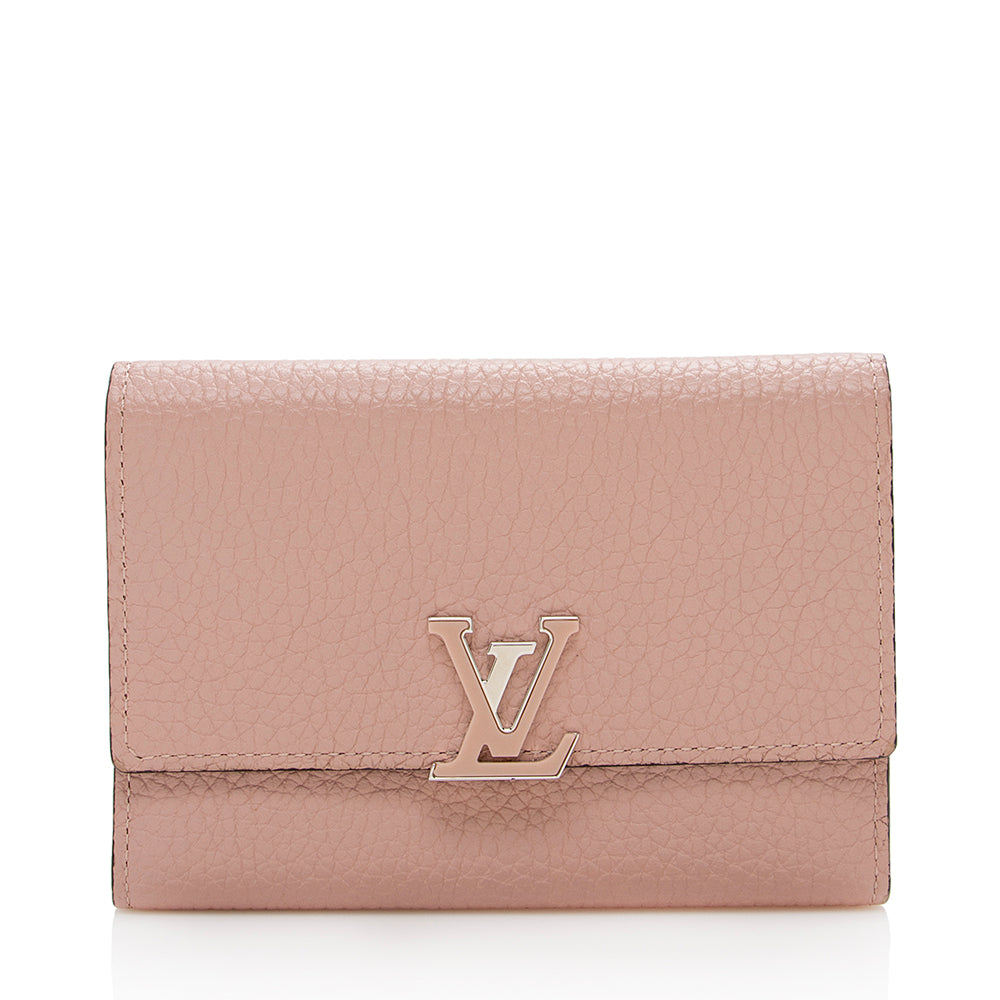 Louis Vuitton Taurillon Capucines Compact Wallet (SHF-16122)