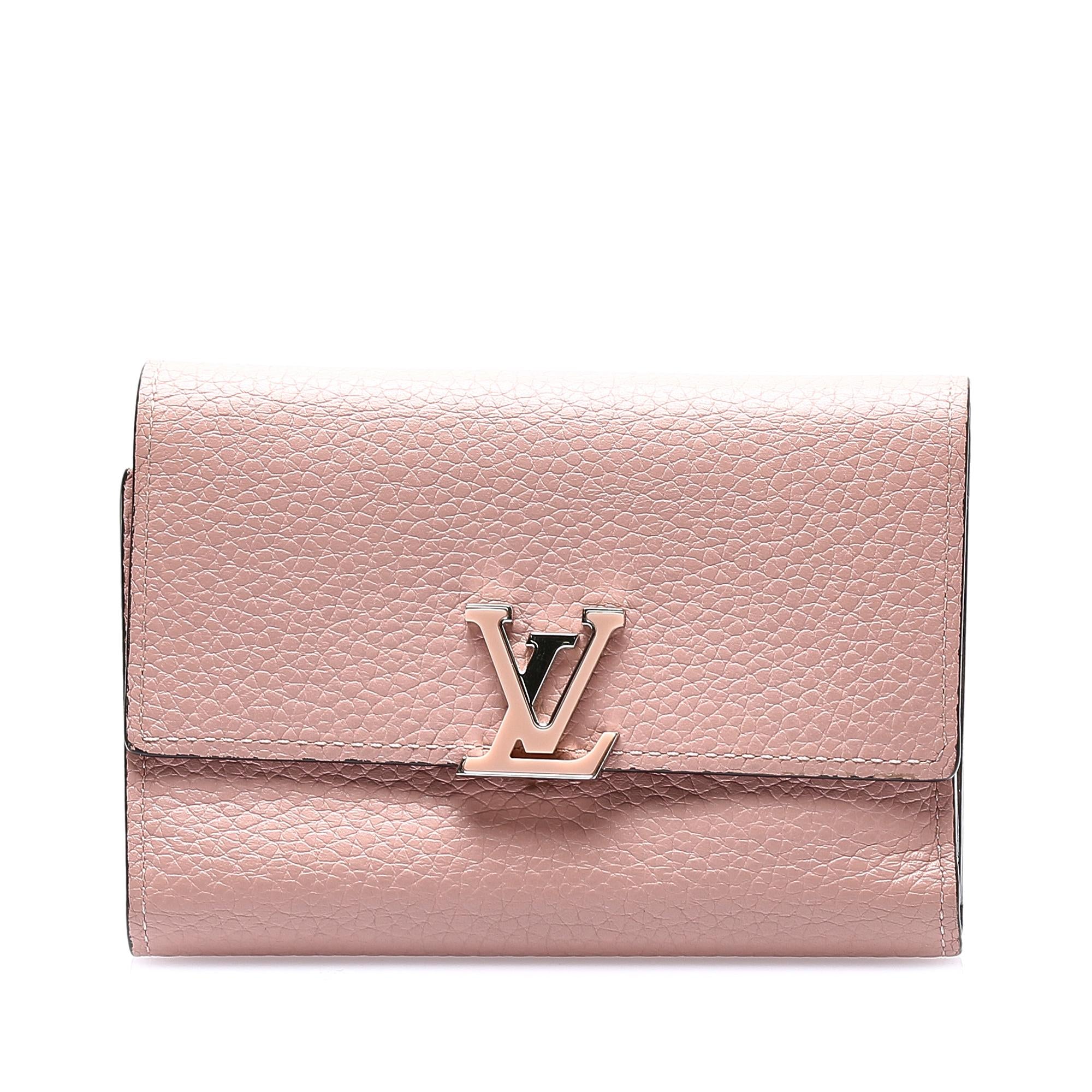 Louis Vuitton Taurillon Capucines Compact Wallet (SHG-28954)
