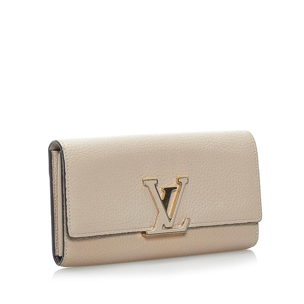 Louis Vuitton LV Vertical Compact Wallet Emeraude Taurillon