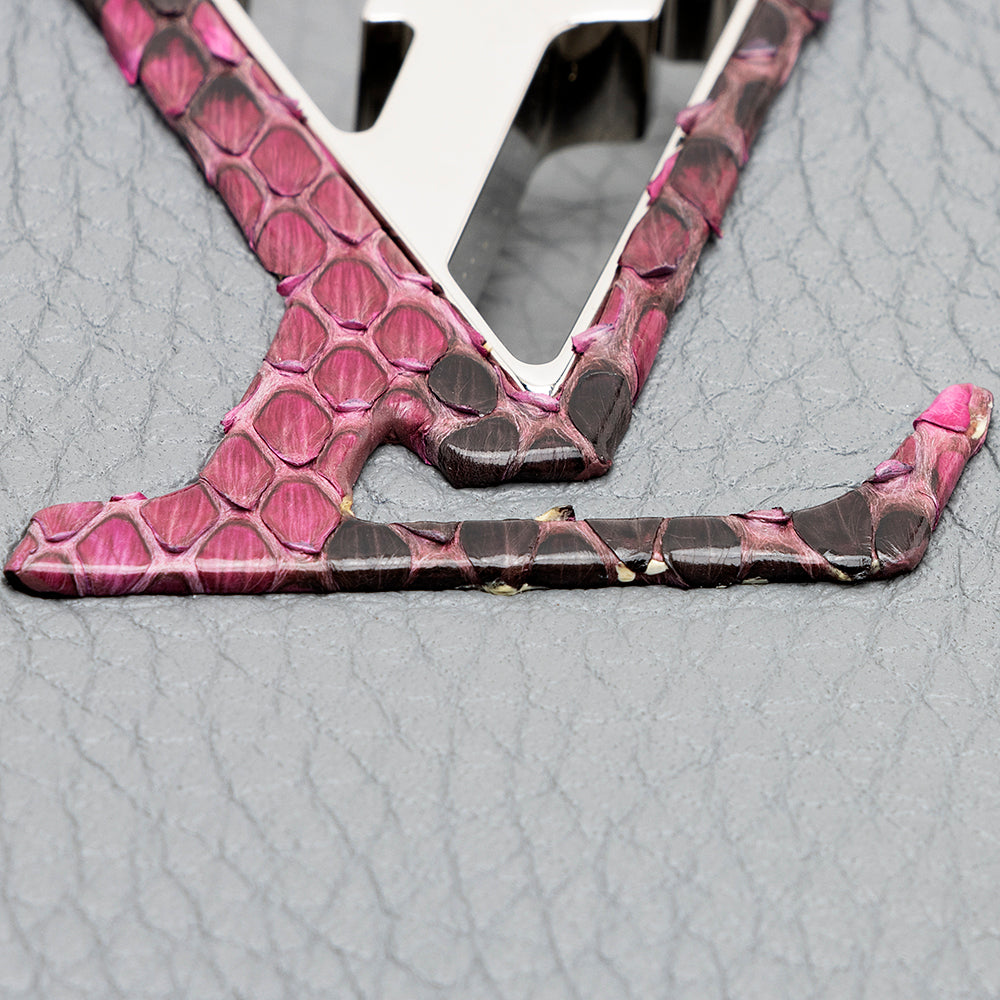 Louis Vuitton Taurillon Leather Python Capucines BB Bag - FINAL SALE (SHF-19402)
