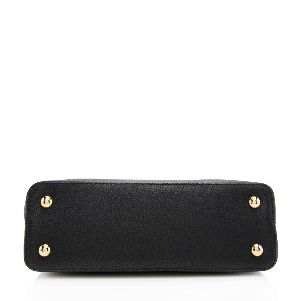 Louis Vuitton Taurillon Sweet Brogues Capucines PM Bag (SHF-18847)