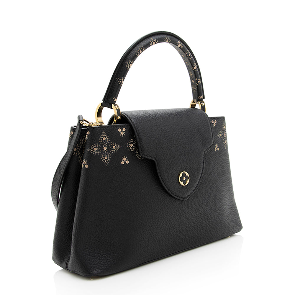 Louis Vuitton Taurillon Sweet Brogues Capucines PM Bag (SHF-18847)