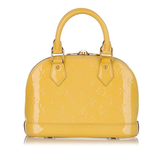 Louis Vuitton Alma BB Yellow Patent