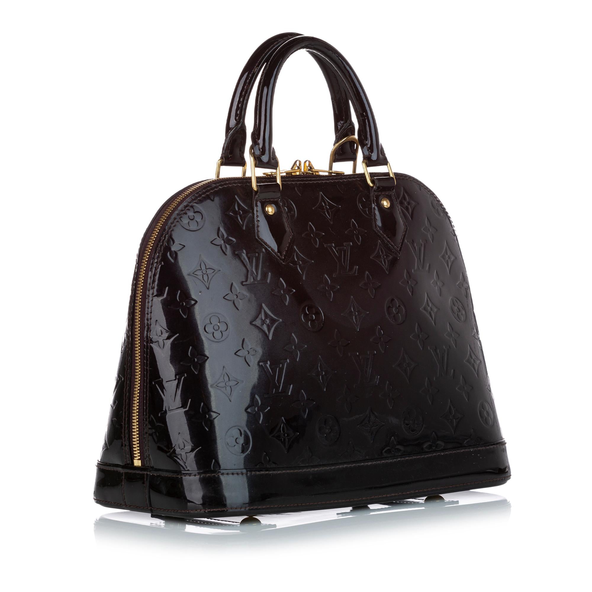 Louis Vuitton Vernis Alma PM (SHG-27943)