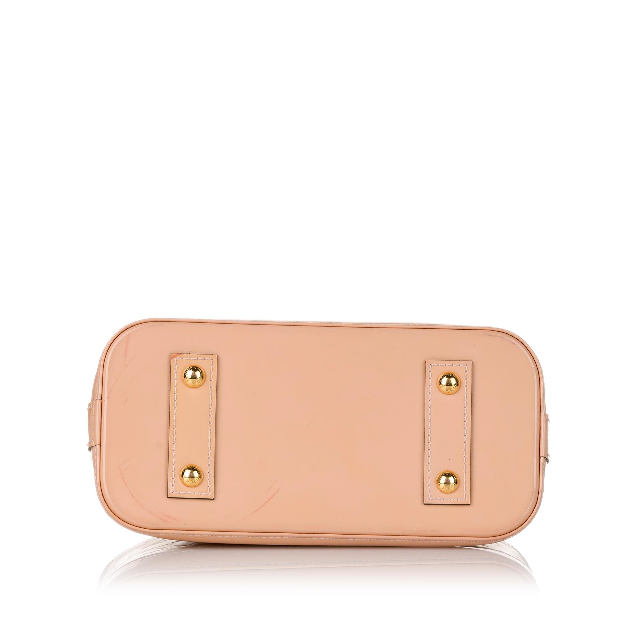 Louis Vuitton Vernis Flower Alma BB (SHG-32578)