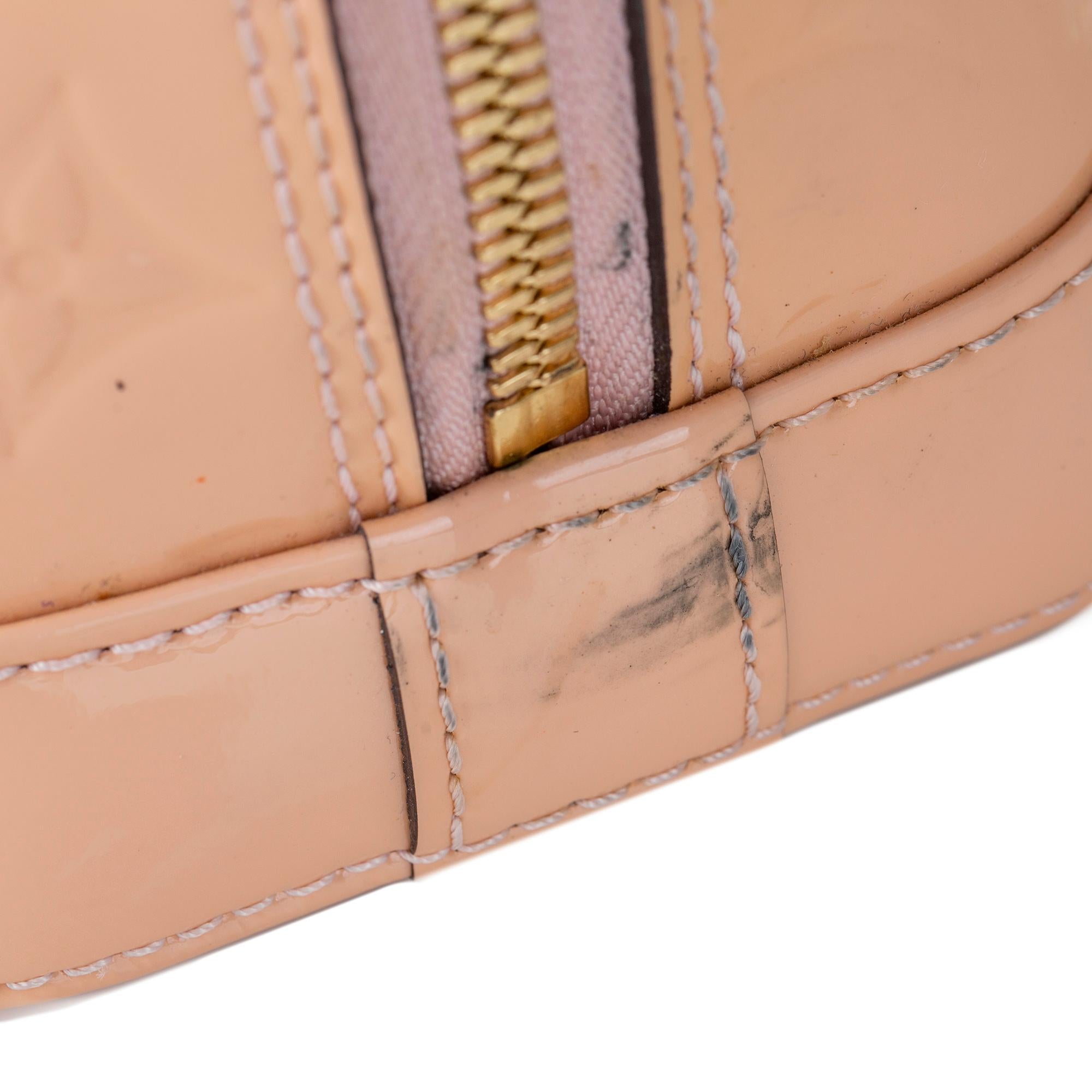 Louis Vuitton Vernis Flower Alma BB (SHG-32578)