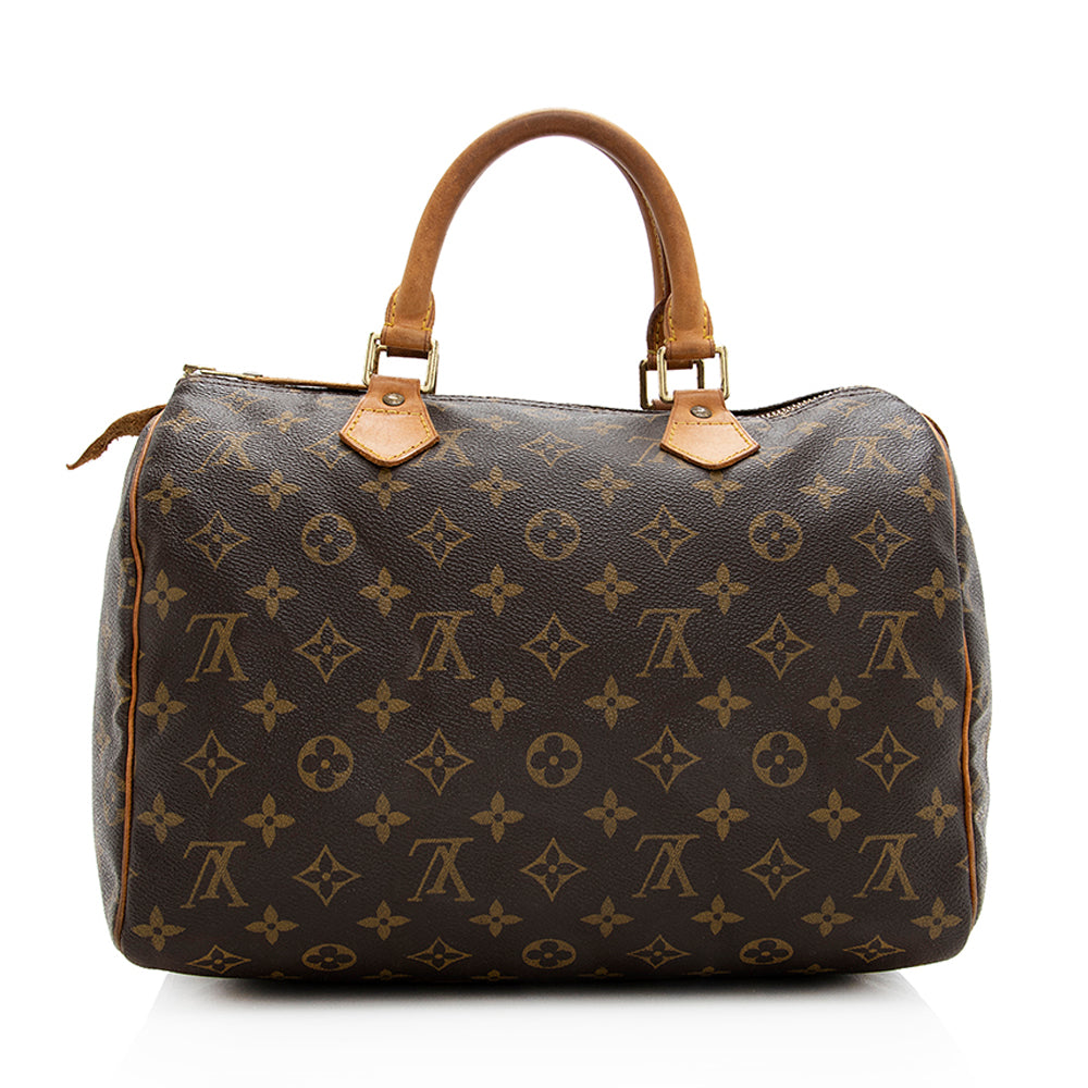 Louis Vuitton Vintage Monogram Canvas Speedy 30 Satchel - FINAL SALE (SHF-19537)